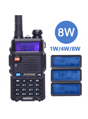 Портативная двухдиапазонная радиостанция Baofeng UV-5R 8Вт  ( 3 режима мощности )